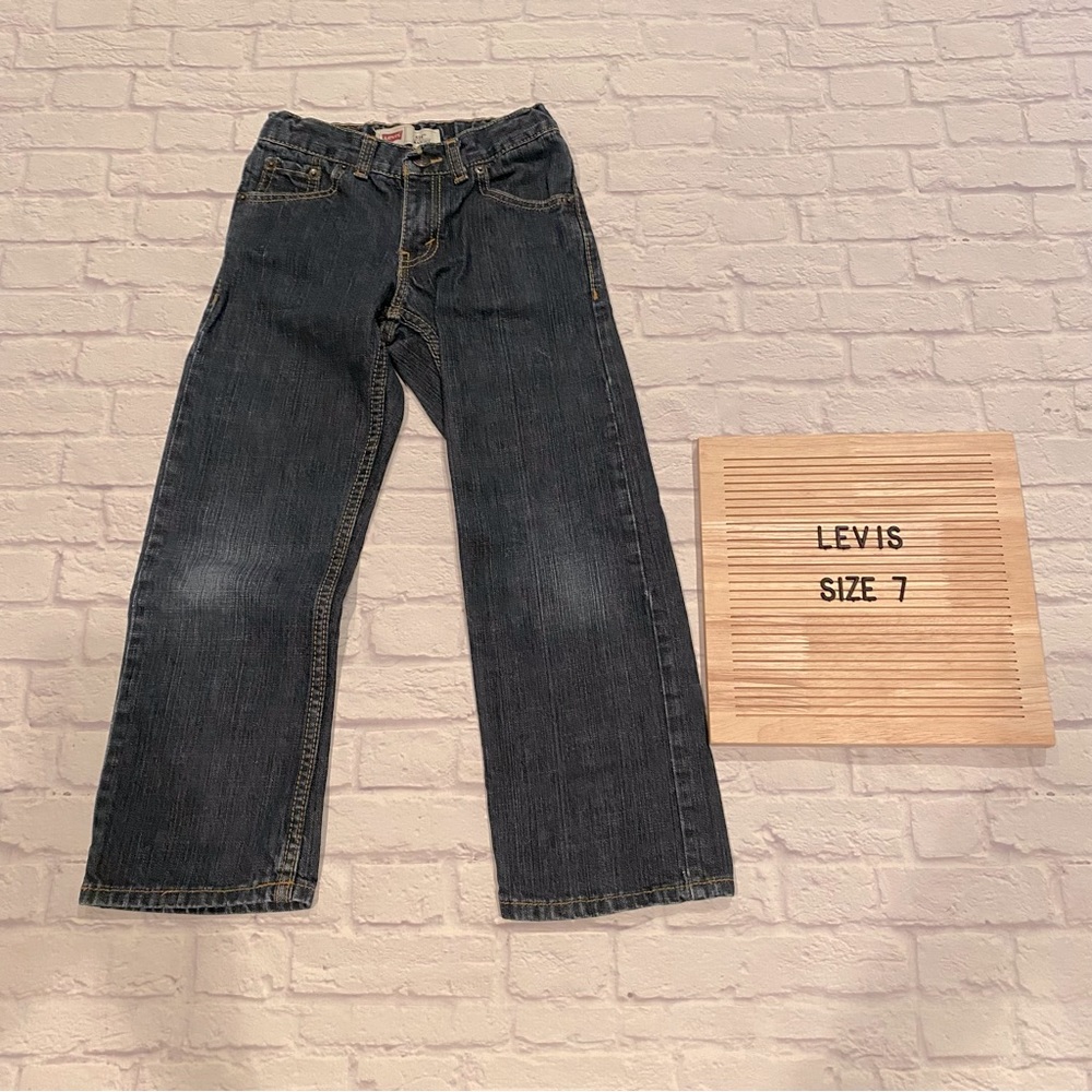 Boys Levi’s 514 straight leg jeans size 7 regular